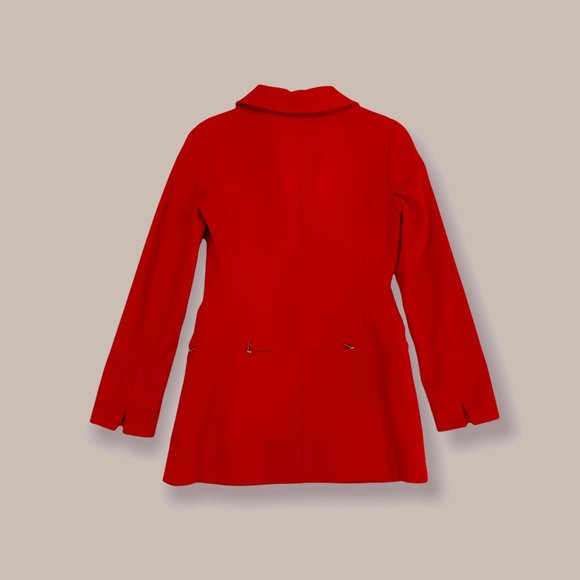 Elie Tahari - Red Wool Coat - Picture 3 of 5
